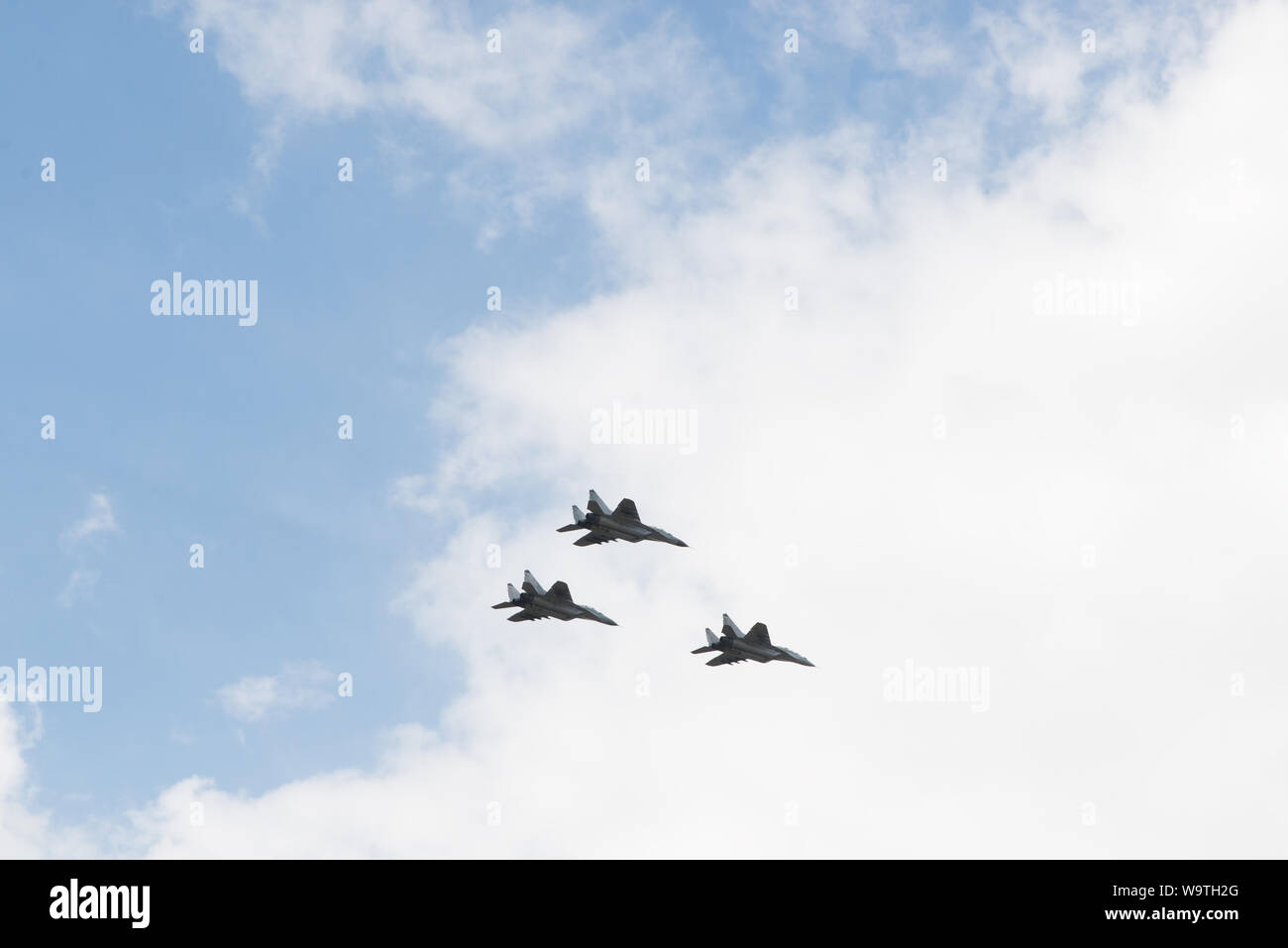 Drei Kämpfer im Himmel Stockfoto