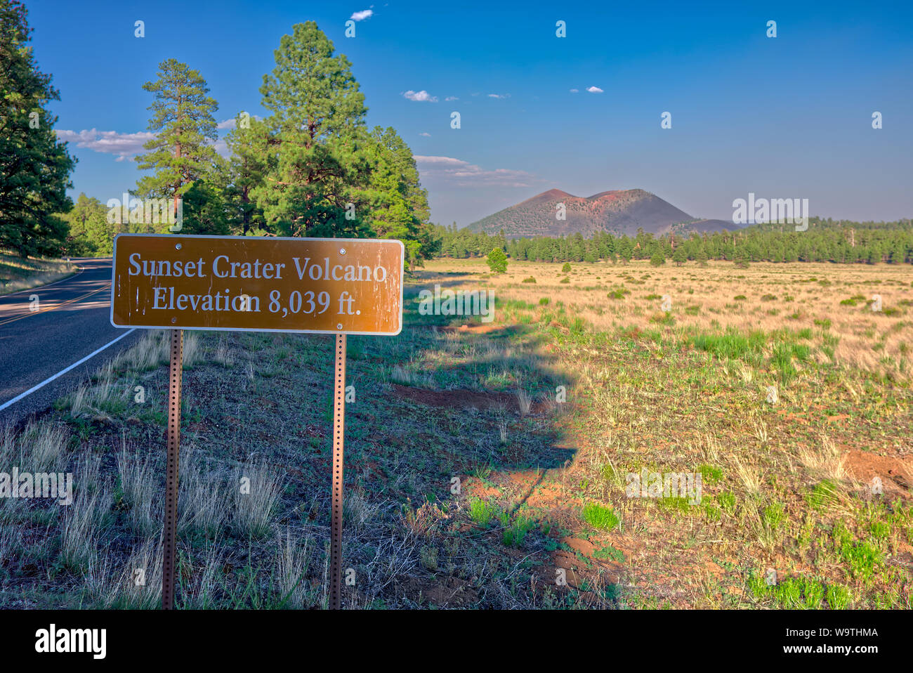 Sunset Crater Volcano National Monument, New Mexico, United States Stockfoto