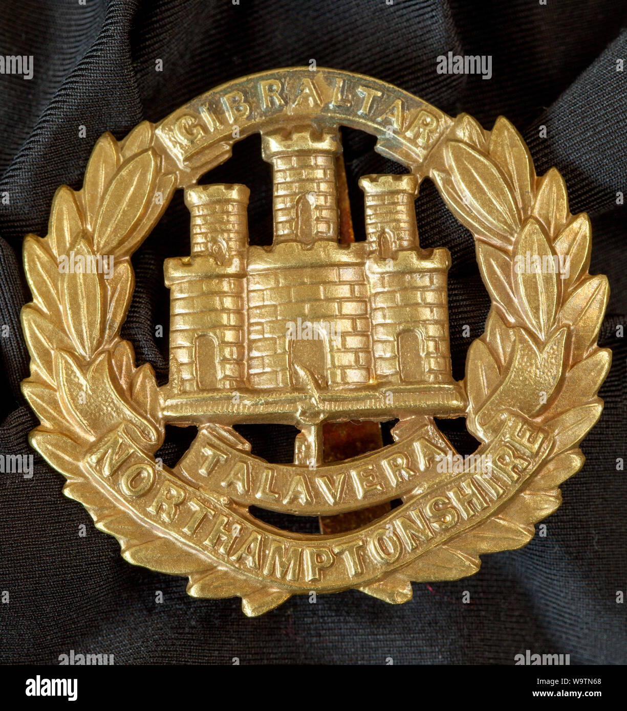 British Army Military Cap Badge-Northamptonshire Regiment Stockfoto