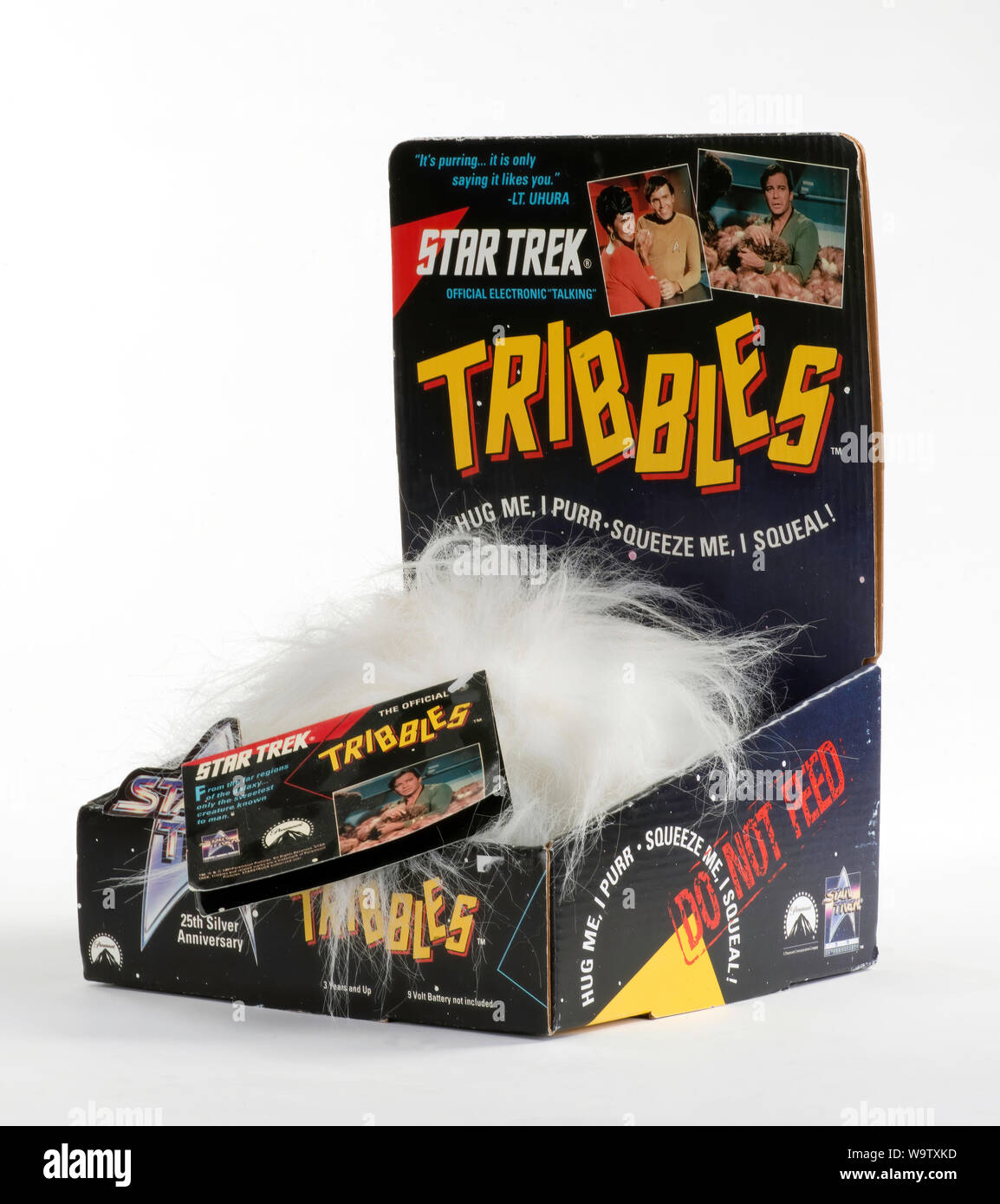 Dallas, Texas - 15 August, 2019 Star Trek die Mühe mit Tribbles Spielzeug. Tribbles erschien 1967 zweite Telivision Staffel von Star Trek. Stockfoto