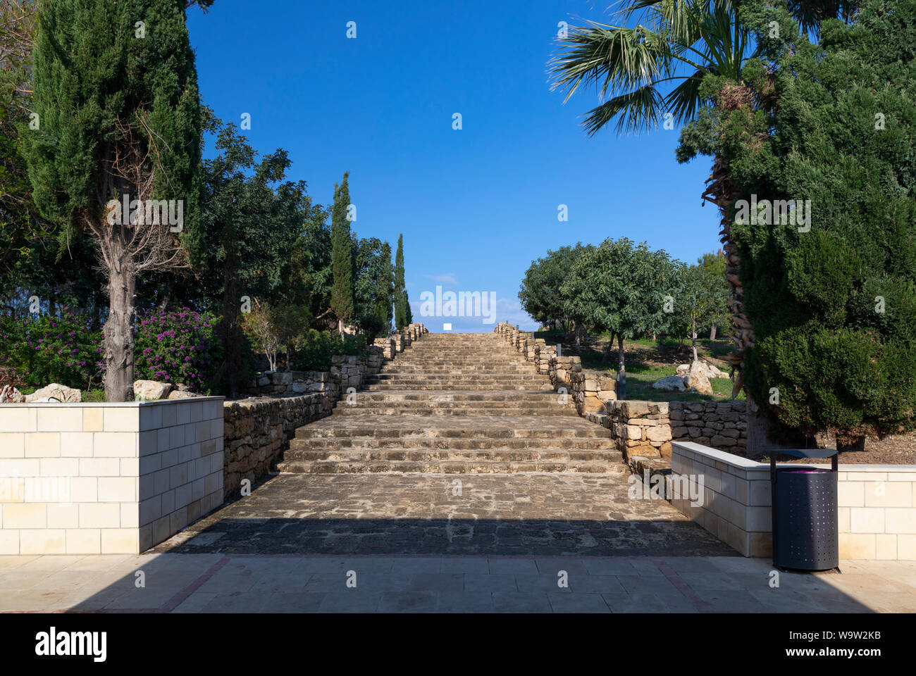 Stufen führen in Kato Pafos archäologischen Park, Paphos, Zypern Stockfoto