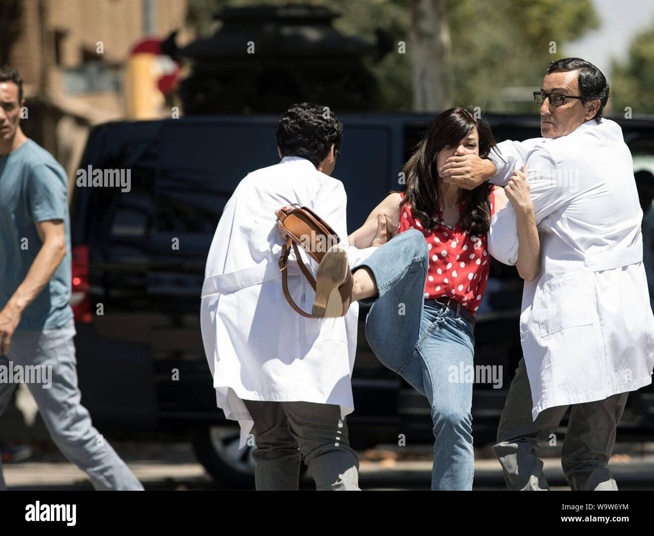 Superlopez ist ein 2018 spanische Komödie Film auf der Comic mit dem gleichen Namen. Dieses Foto ist nur für den redaktionellen Gebrauch bestimmt und unterliegen dem Copyright der Film Company und/oder der bezeichneten Fotograf durch den Film oder die Produktion Firma zugewiesen. Stockfoto