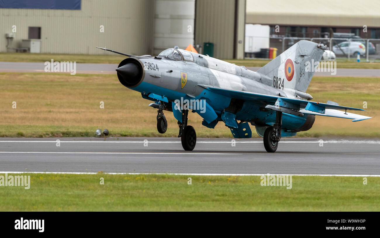 Mig 21 Lancer C im Royal International Air Tattoo 2019 Stockfoto