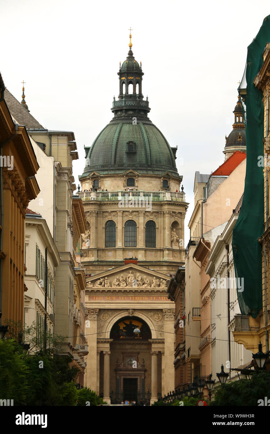 St.-Stephans-Basilika in Budapest, Ungarn (Szent Istvan Basilika) Stockfoto