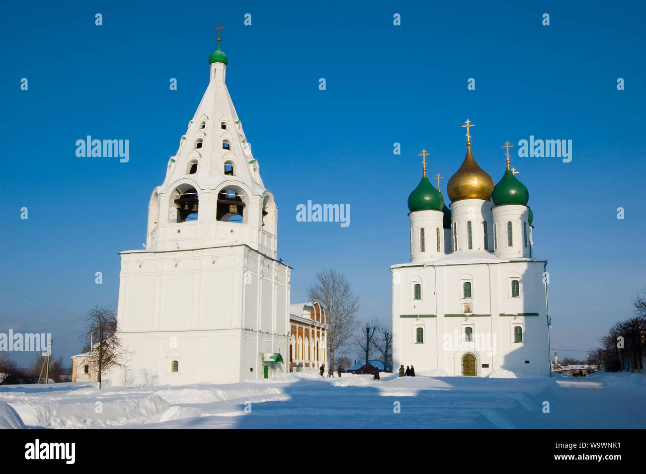 Uspenskiy Kathedrale und tented Glockenturm. Kolomna, Russland Stockfoto