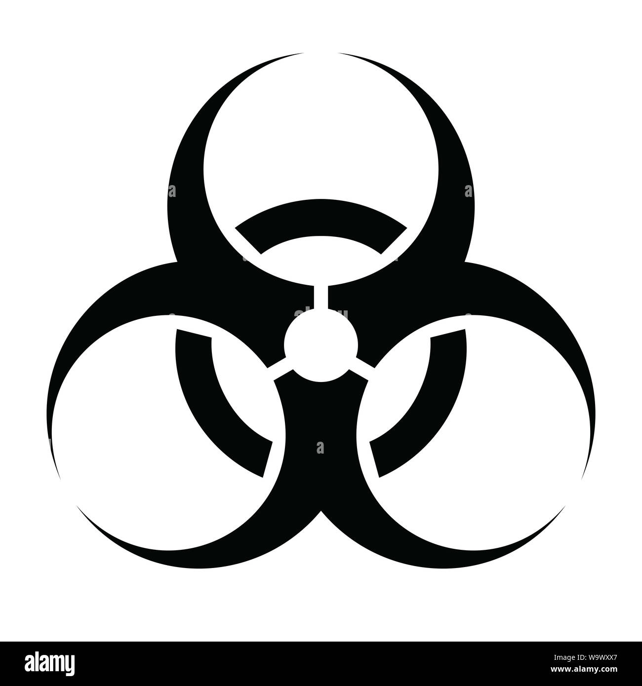 Biohazard Symbol 1 Stockfoto