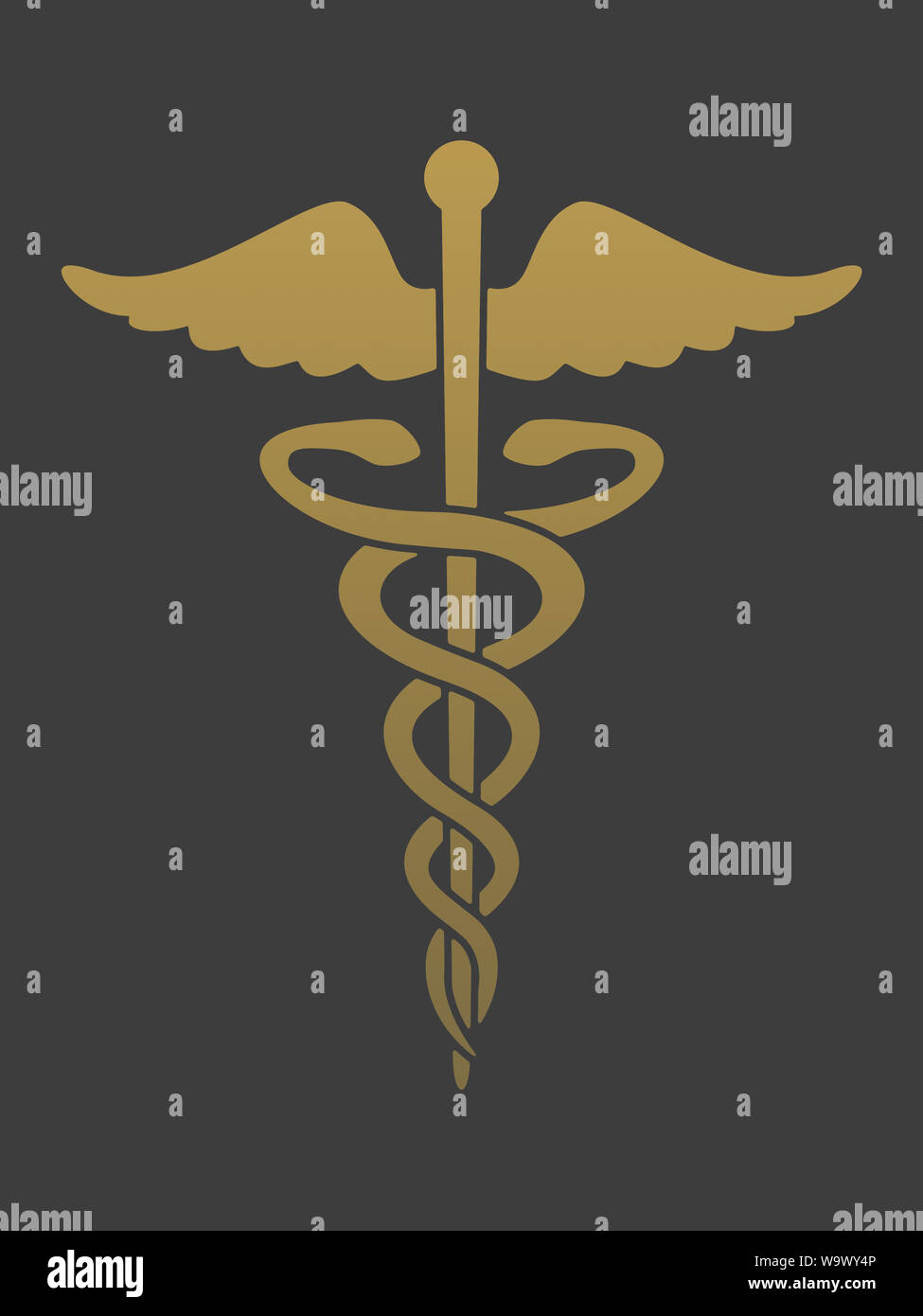 Caduceus with two snakes Fotos und Bildmaterial in hoher Auflösung