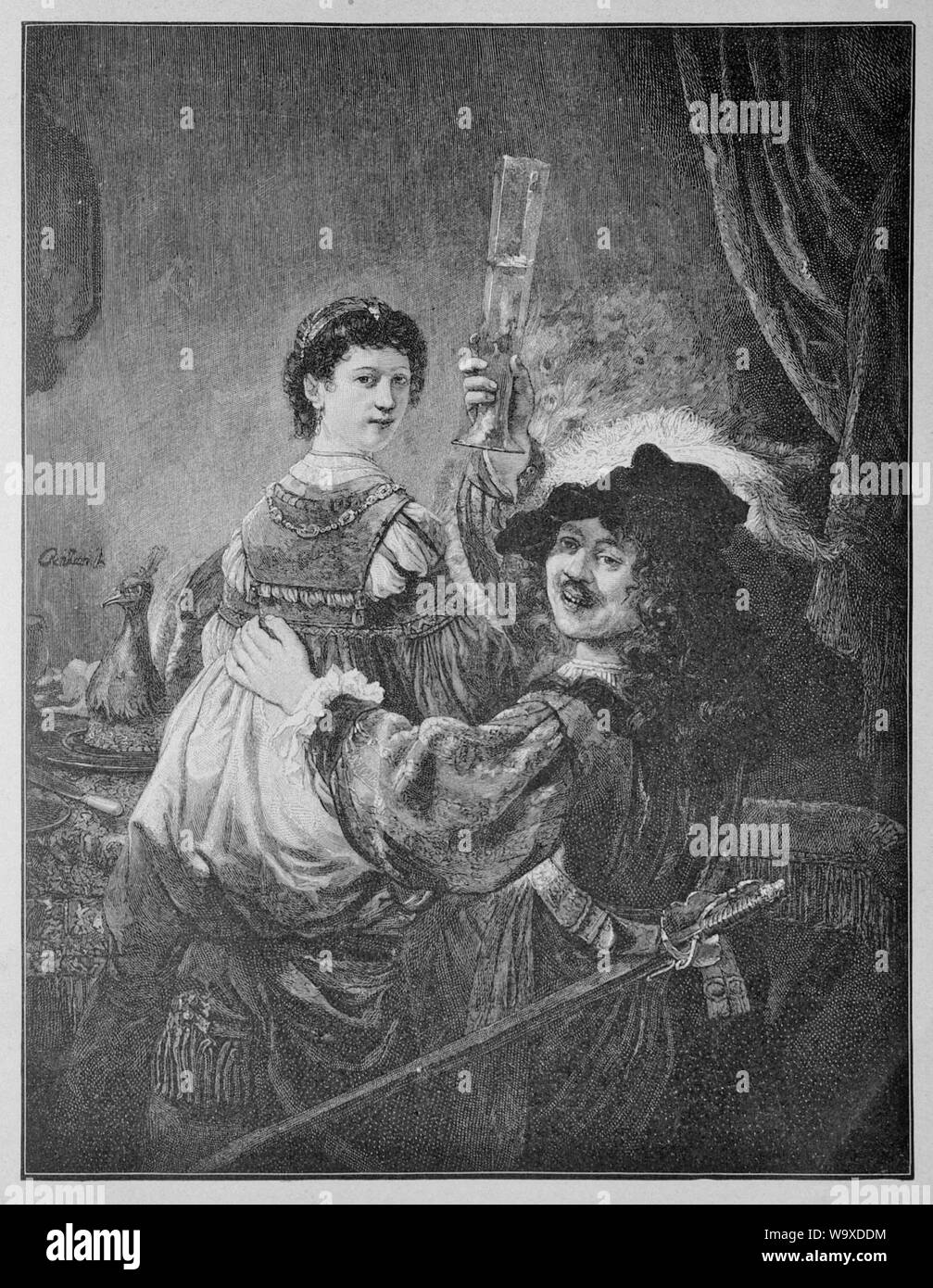Die Gartenlaube (1891) K07. Stockfoto