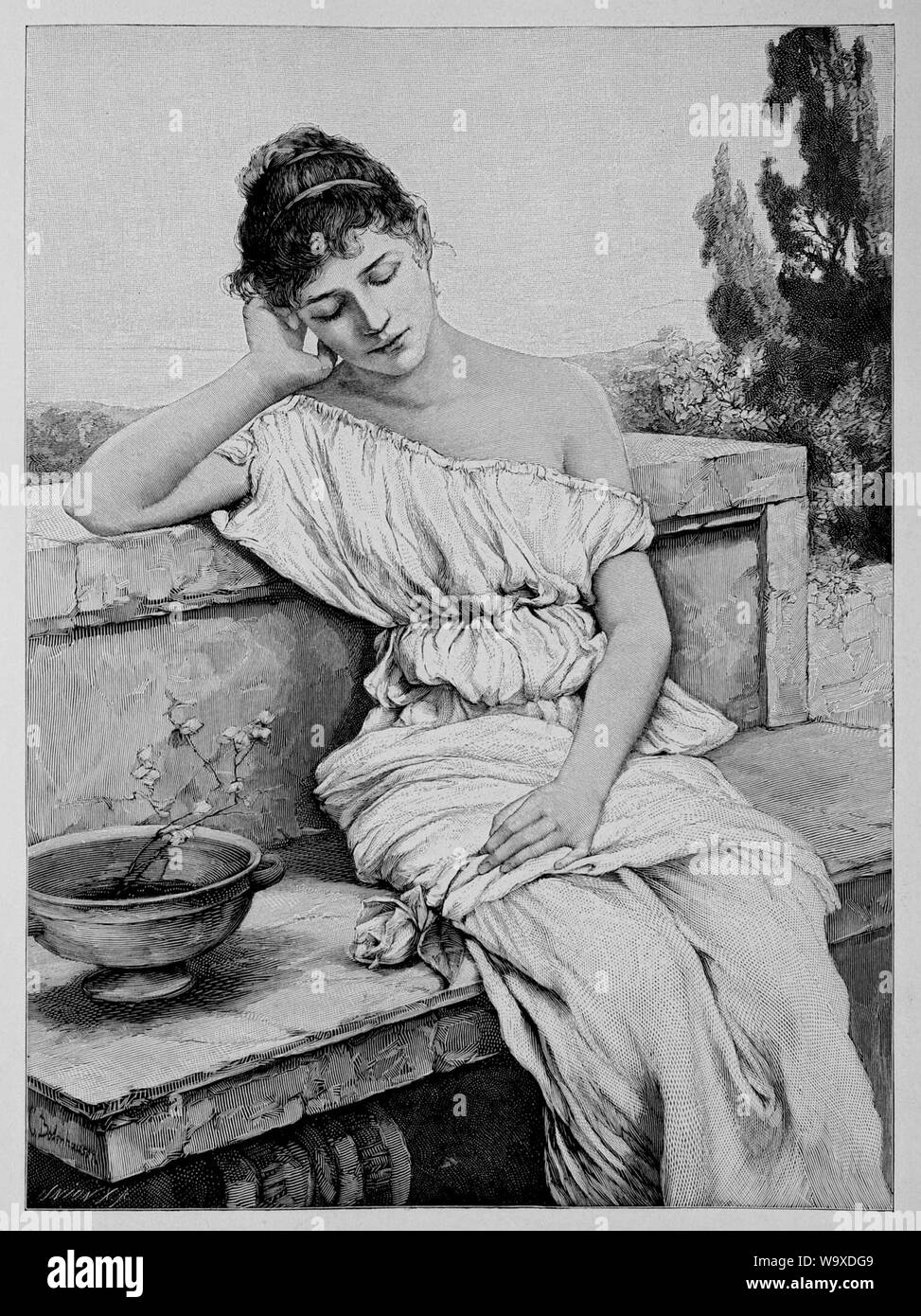 Die Gartenlaube (1891) K10. Stockfoto