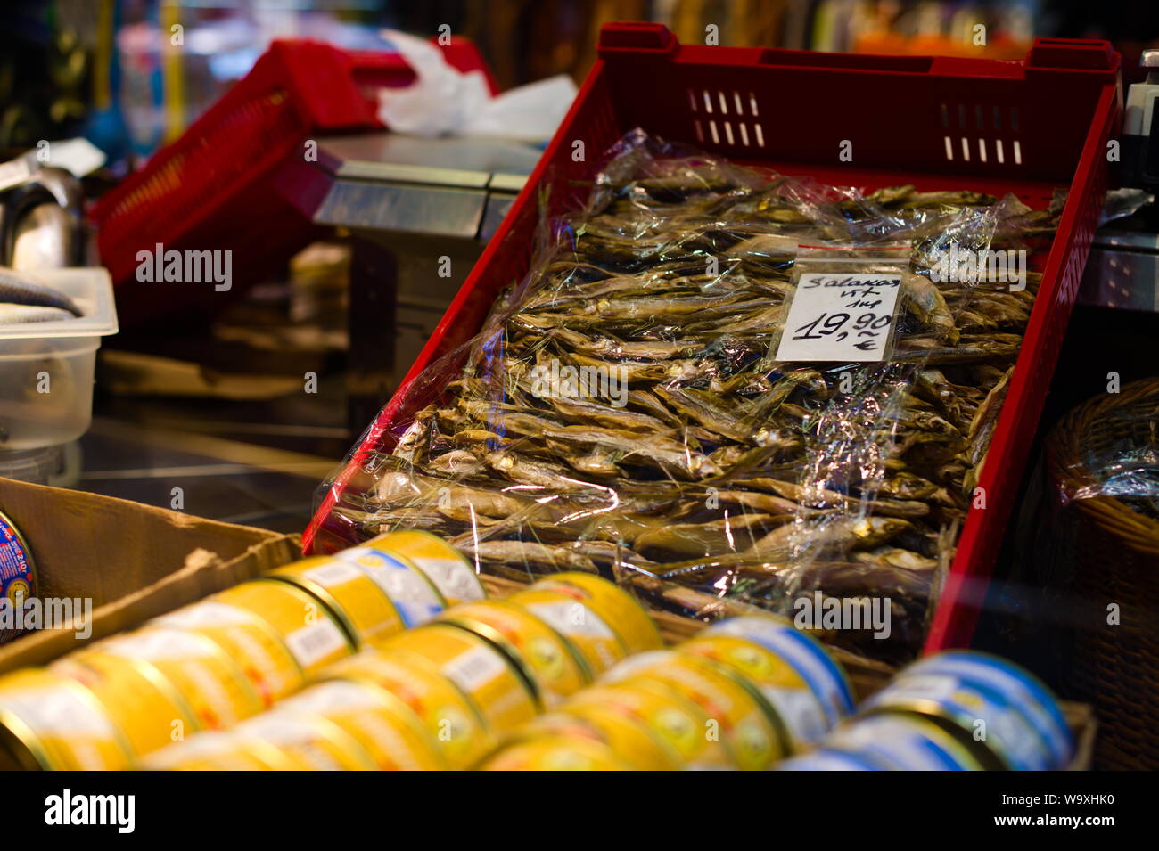 Vidzeme Farmers' Market, Riga, Lettland Stockfoto