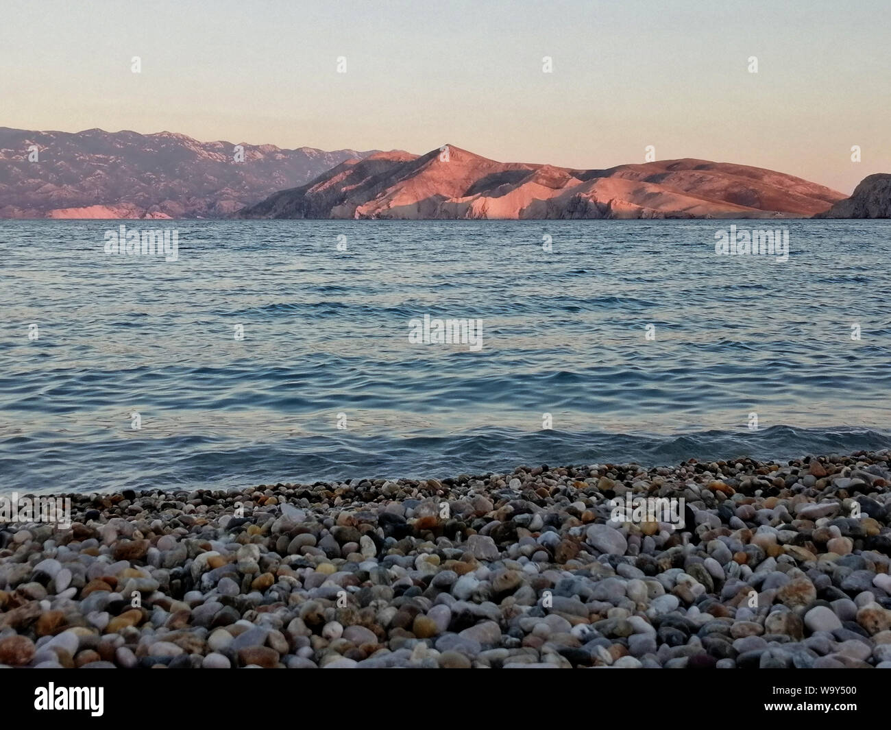 Insel Krk landcsape, Kroatien, touristischen Ort von Dalmatien, Europa Stockfoto