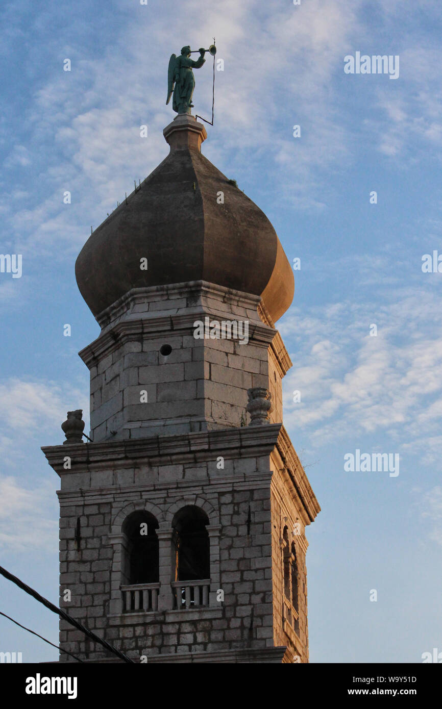 Stadt Krk, Kroatien, touristischen Ort von Dalmatien, Europa Stockfoto