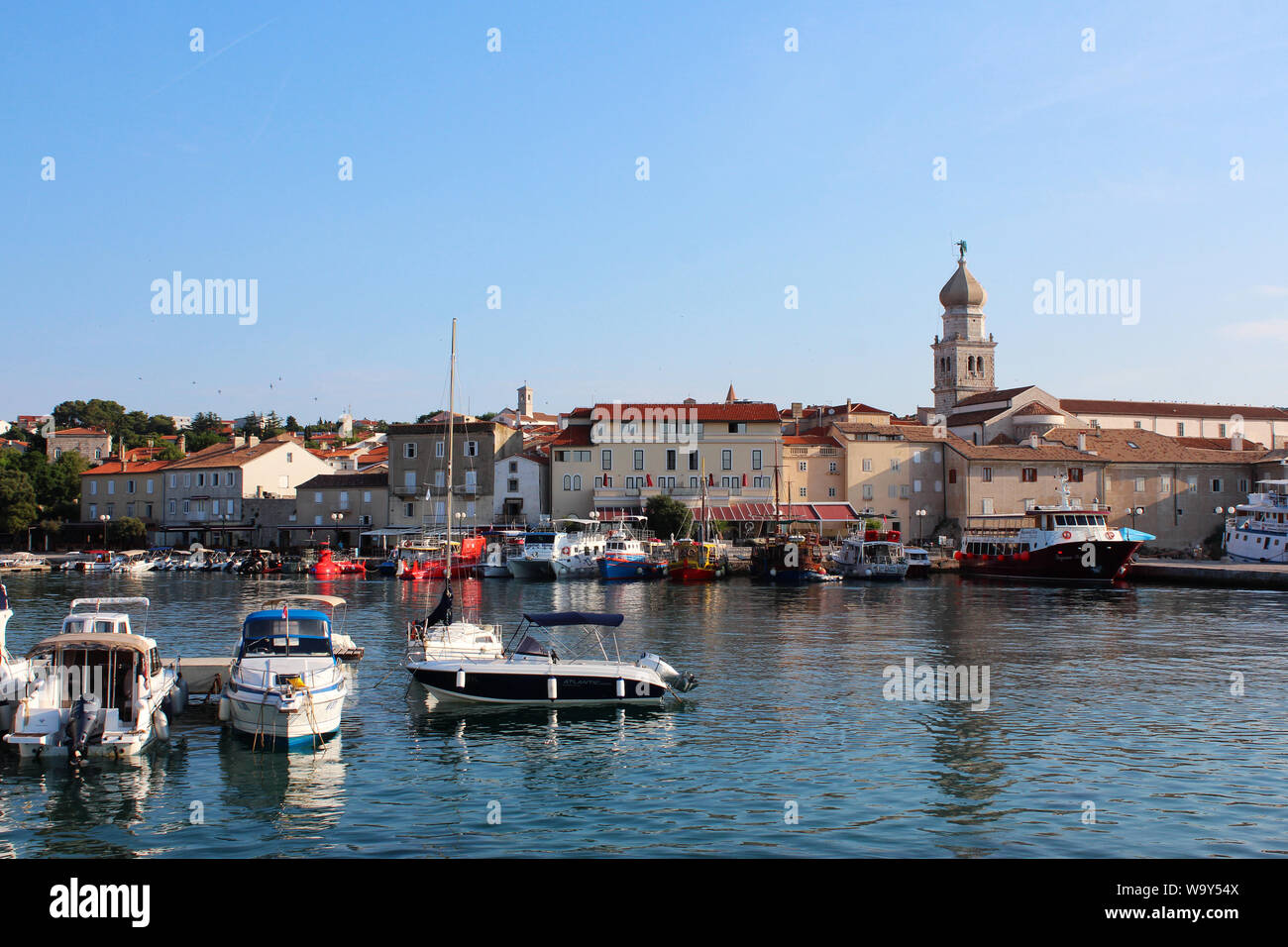 Stadt Krk, Kroatien, touristischen Ort von Dalmatien, Europa Stockfoto