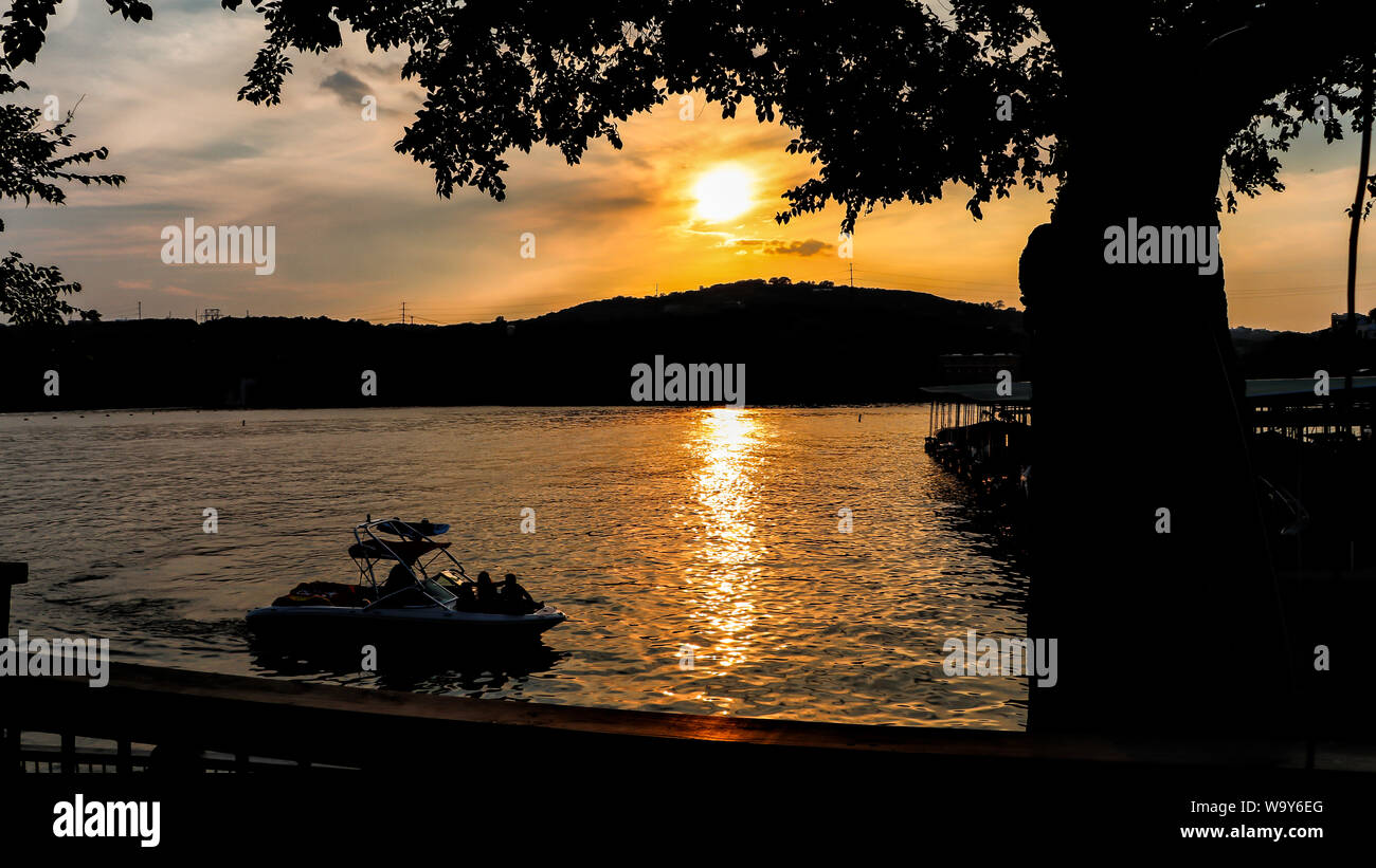 Sonnenuntergänge von Austin, Texas Stockfoto