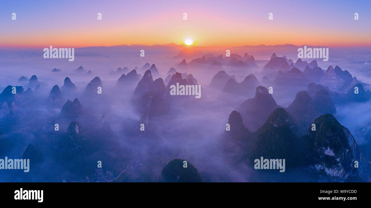 Am frühen Morgen Stockfoto