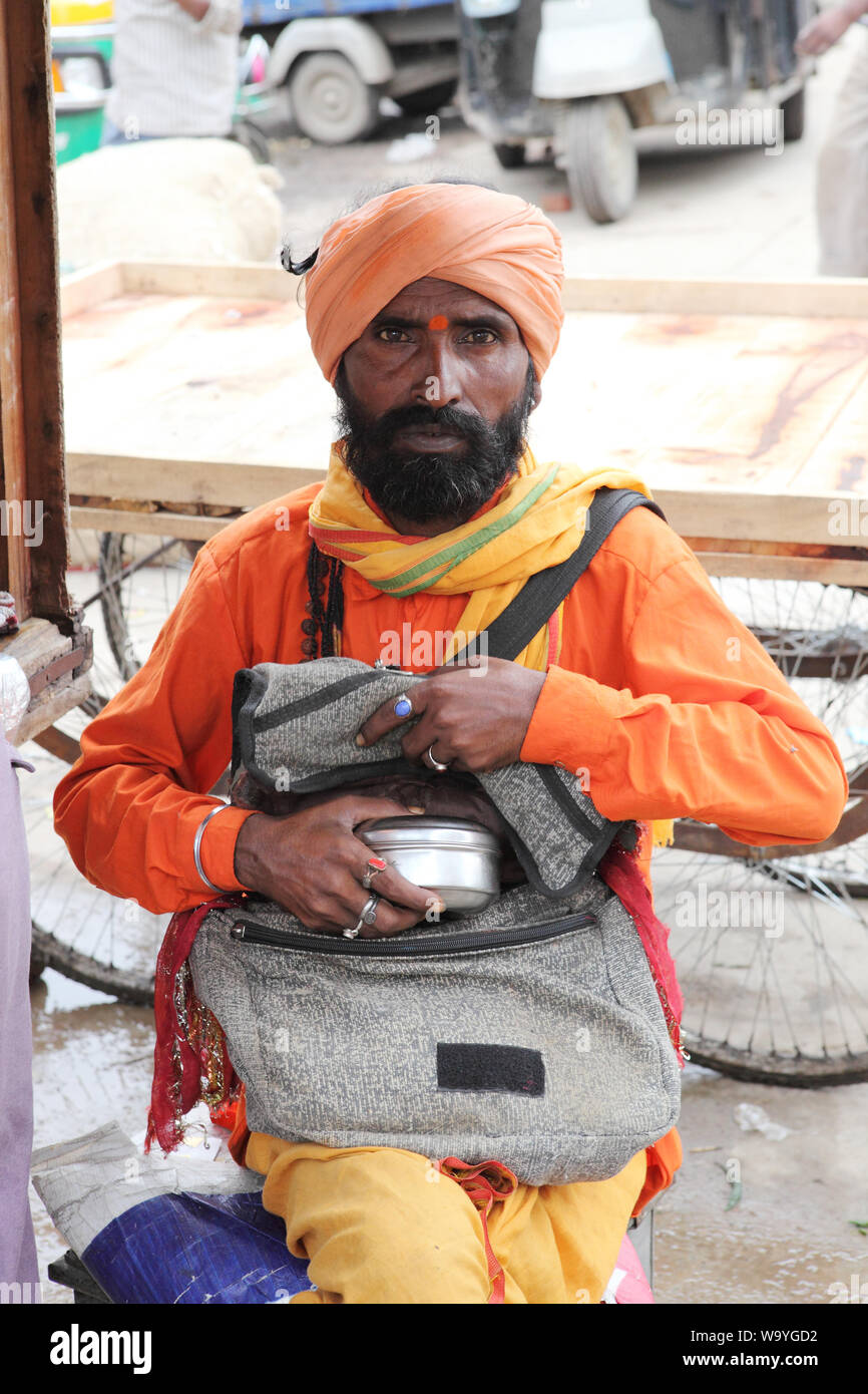 Porträt eines sadhu Stockfoto