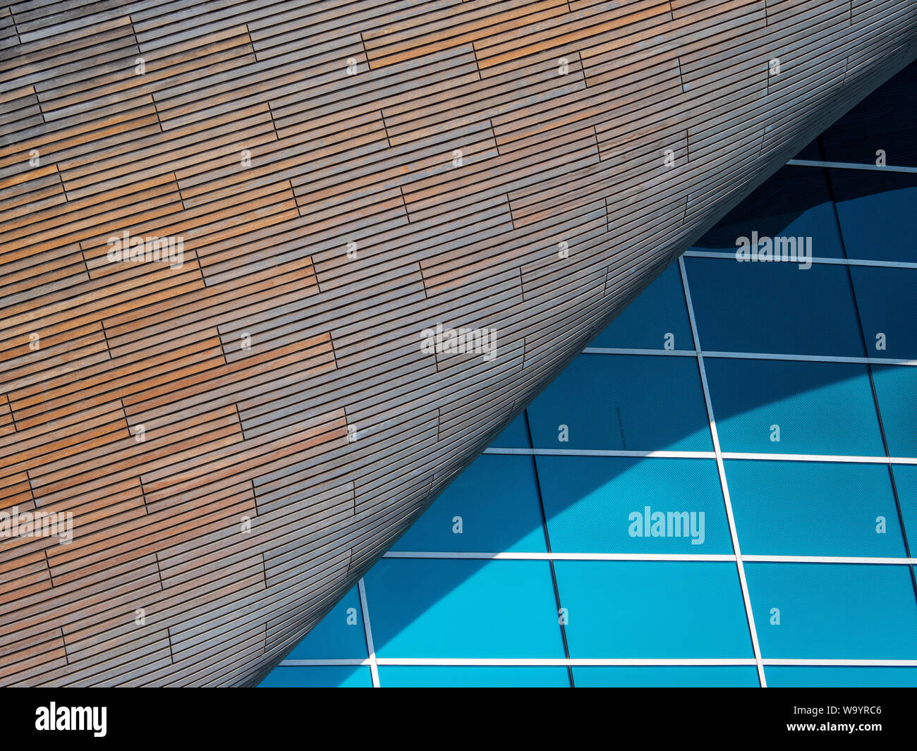 London Aquatics Center Design Details - Olympics Pools für Olympia 2012 - Design Zaha Hadid Architects. Kompl. 2011, kostet £ 269 Millionen. Stockfoto