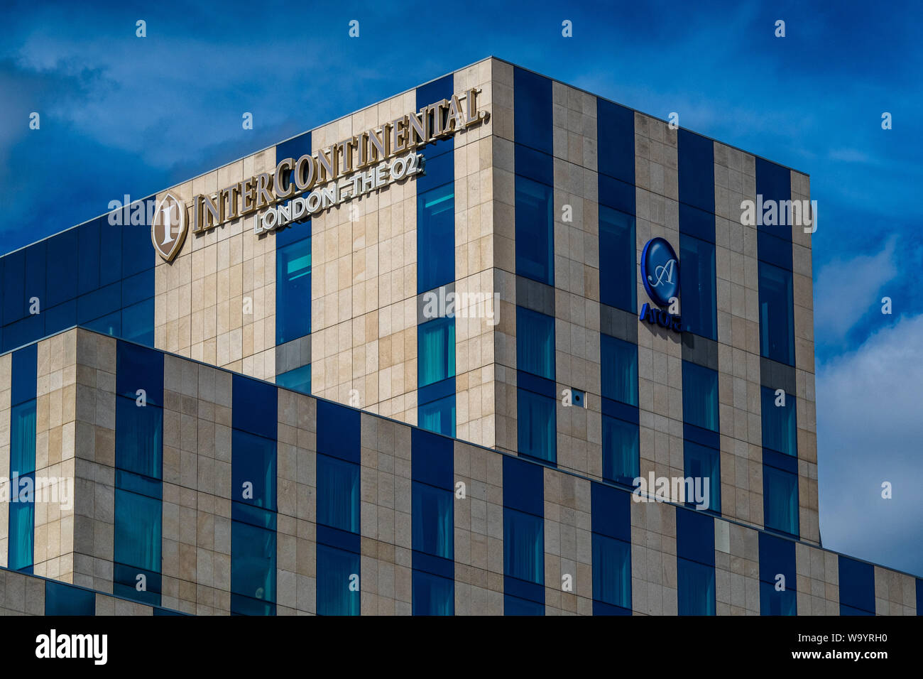 Das InterContinental London - Die O2 Greenwich Peninsula in London Docklands. Stockfoto