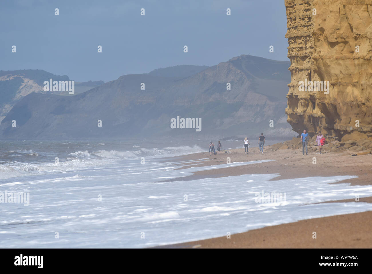 Burton Bradstock Hive Strand Bridport Dorset Stockfoto