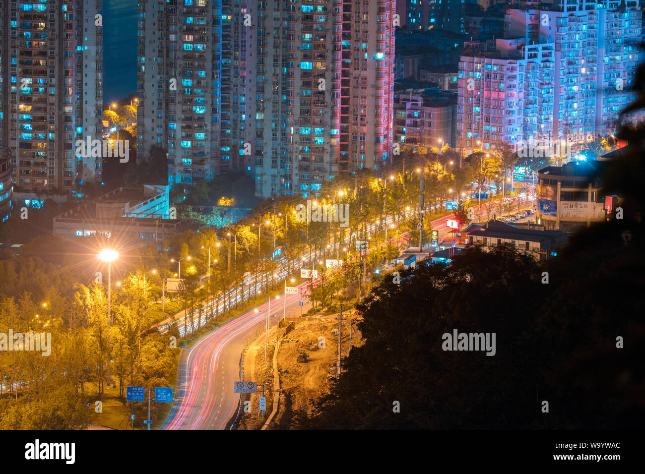 Chongqing Nacht Stockfoto