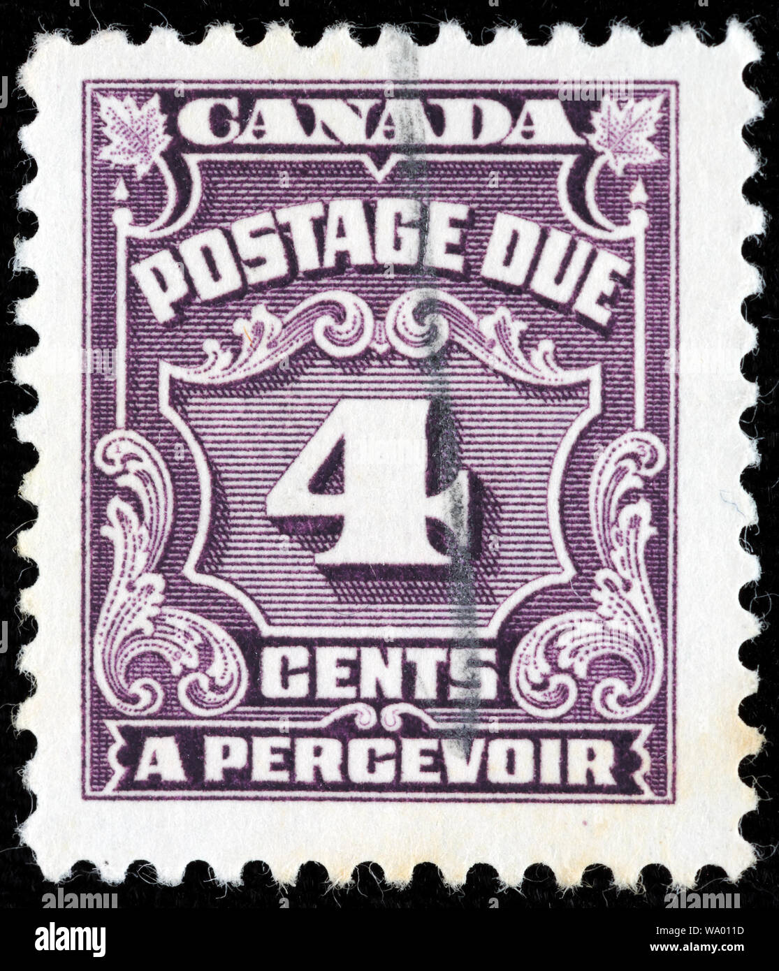 4 Cent, Portomarken, Briefmarke, Kanada, 1935 Stockfoto