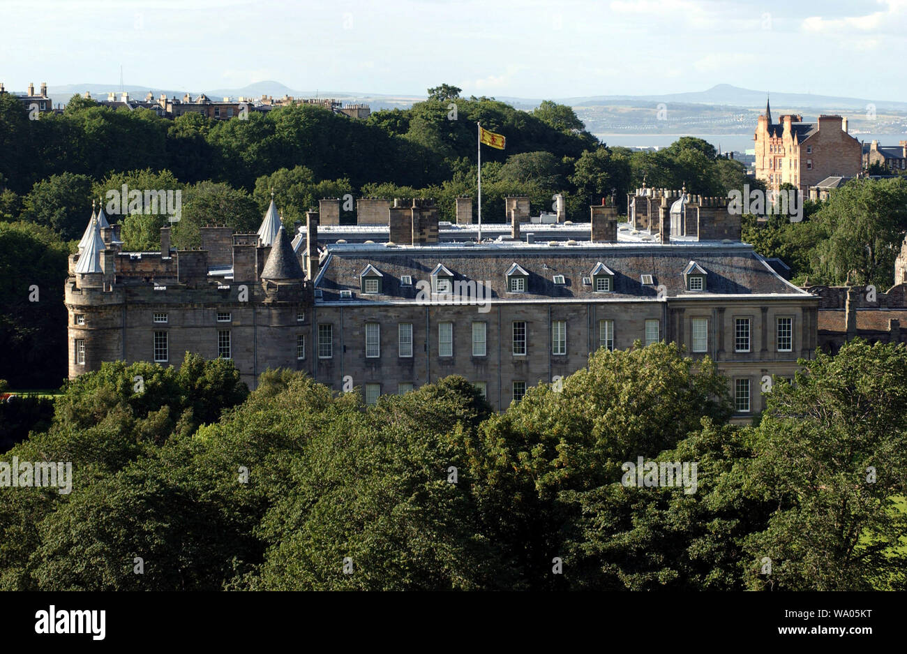 Holyrood Palace, Edinburgh, Schottland, UK offizielle Residenz der Königin in Schottland, 1/8/01. Stockfoto