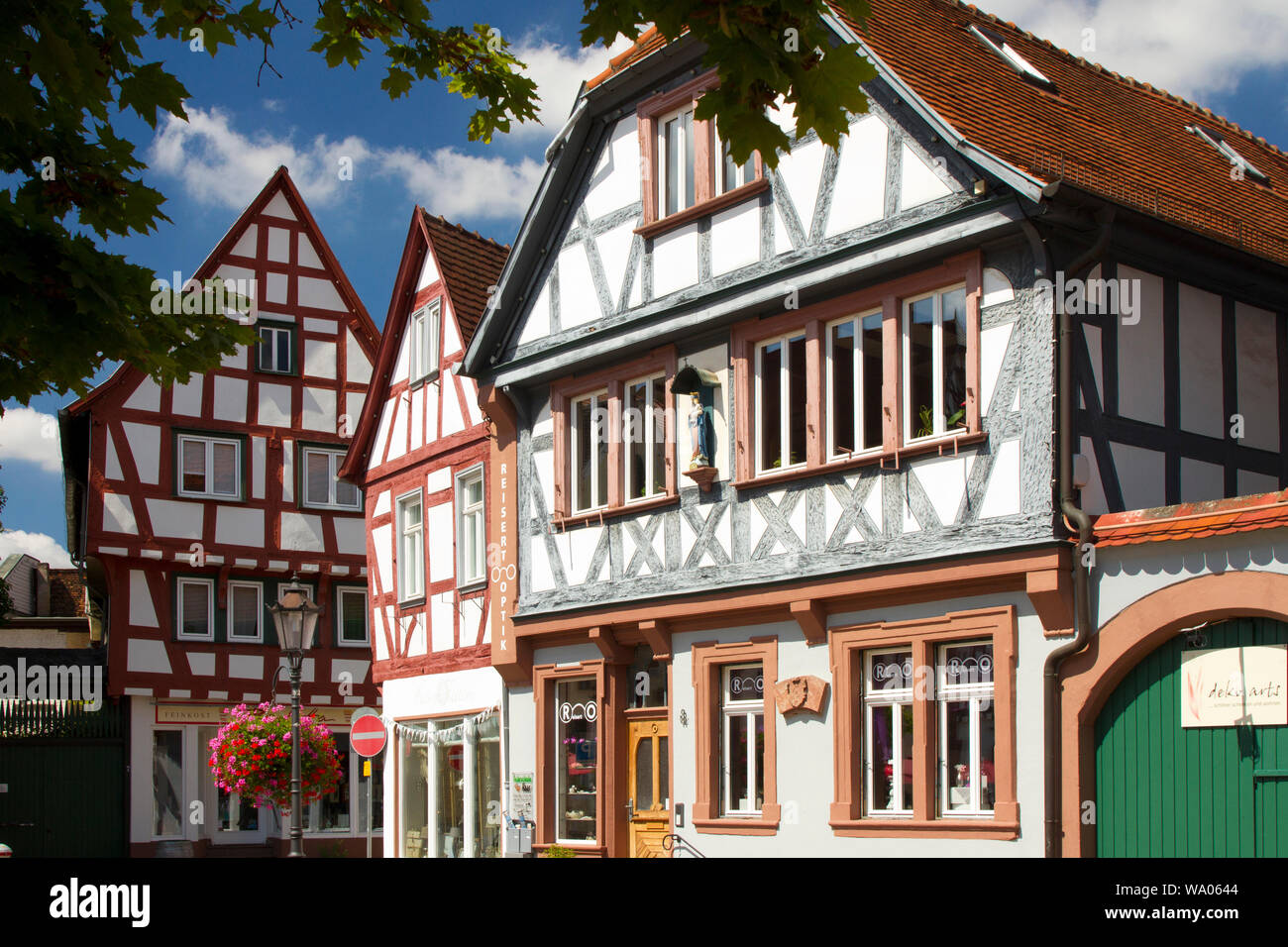 Deutschland, Hessen, Seligenstadt, Fachwerk am Marktplatz, 30019399 *** Local Caption *** Stockfoto