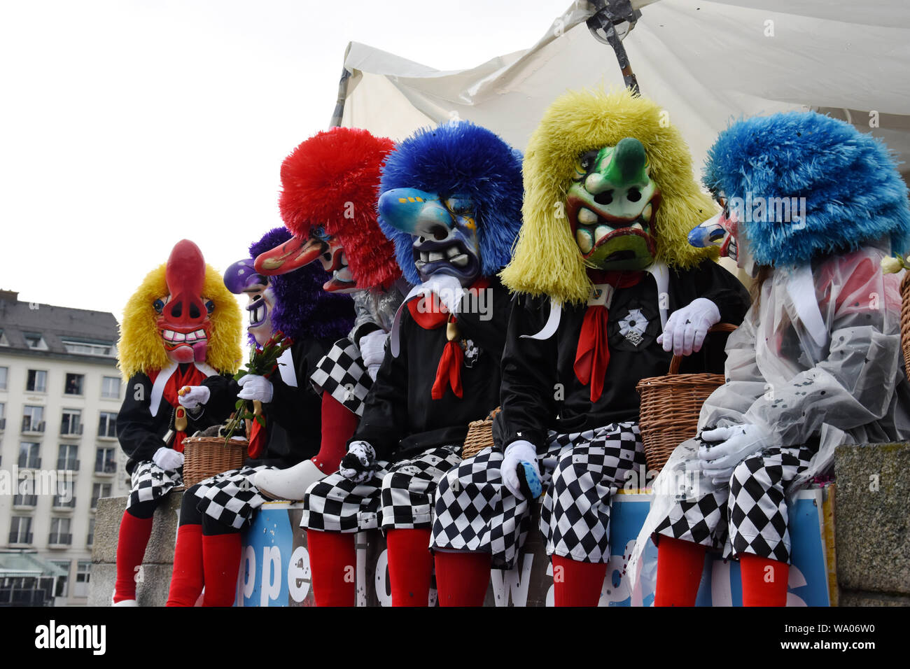 Basel, Schweiz, Basler Strassenfasnacht, Gruppe Waggis Fasching, Tradition,  Brauchtum, 30019323 *** Local Caption *** Stockfotografie - Alamy