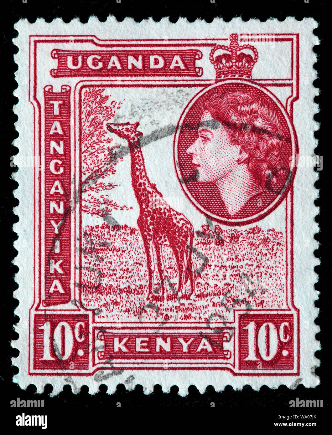 Kenya uganda tanganyika postage stamp Fotos und Bildmaterial in hoher