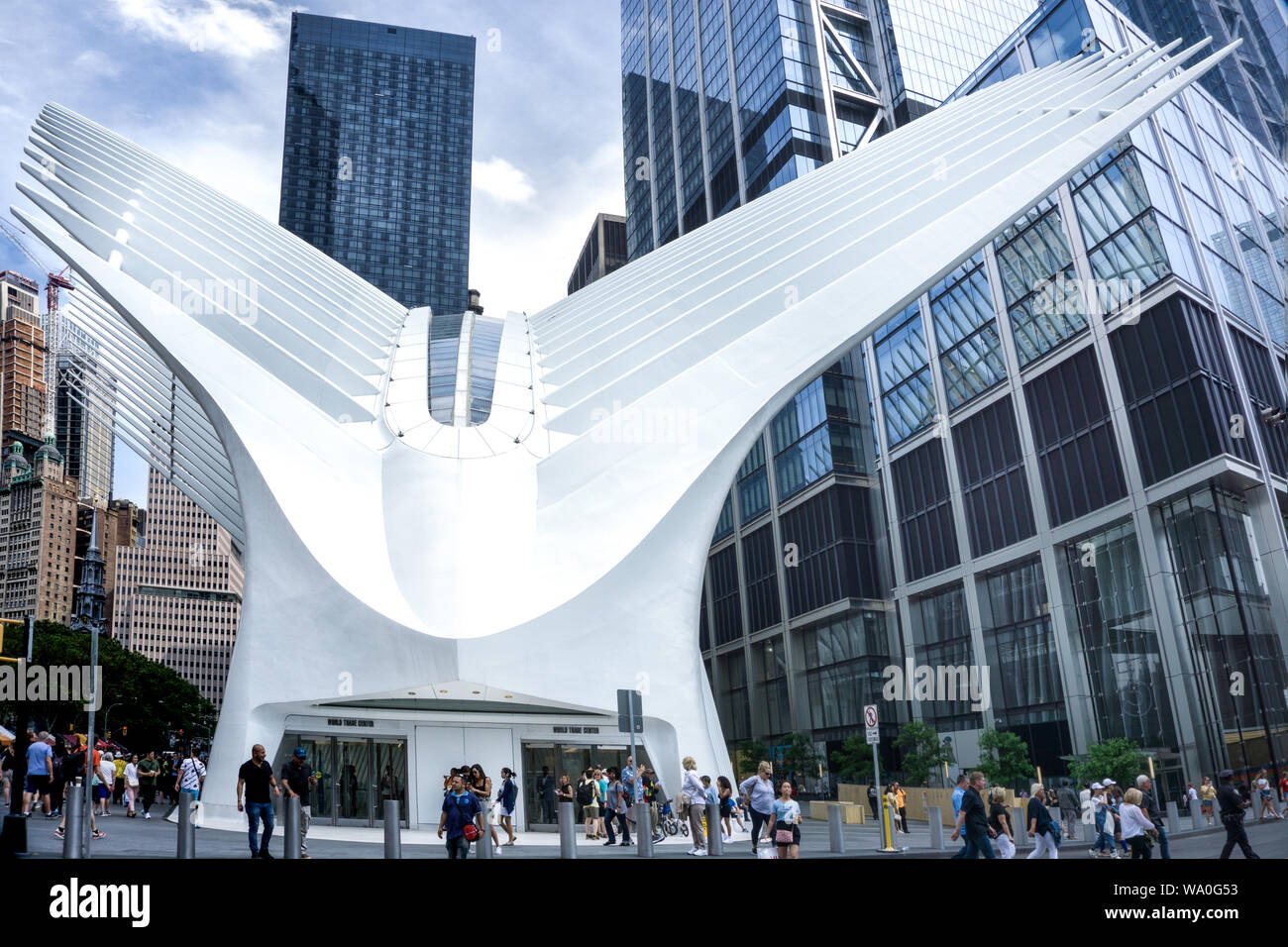 Amerika, New York WTC Memorial Plaza, Manhattan, Juni 2019 Stockfoto