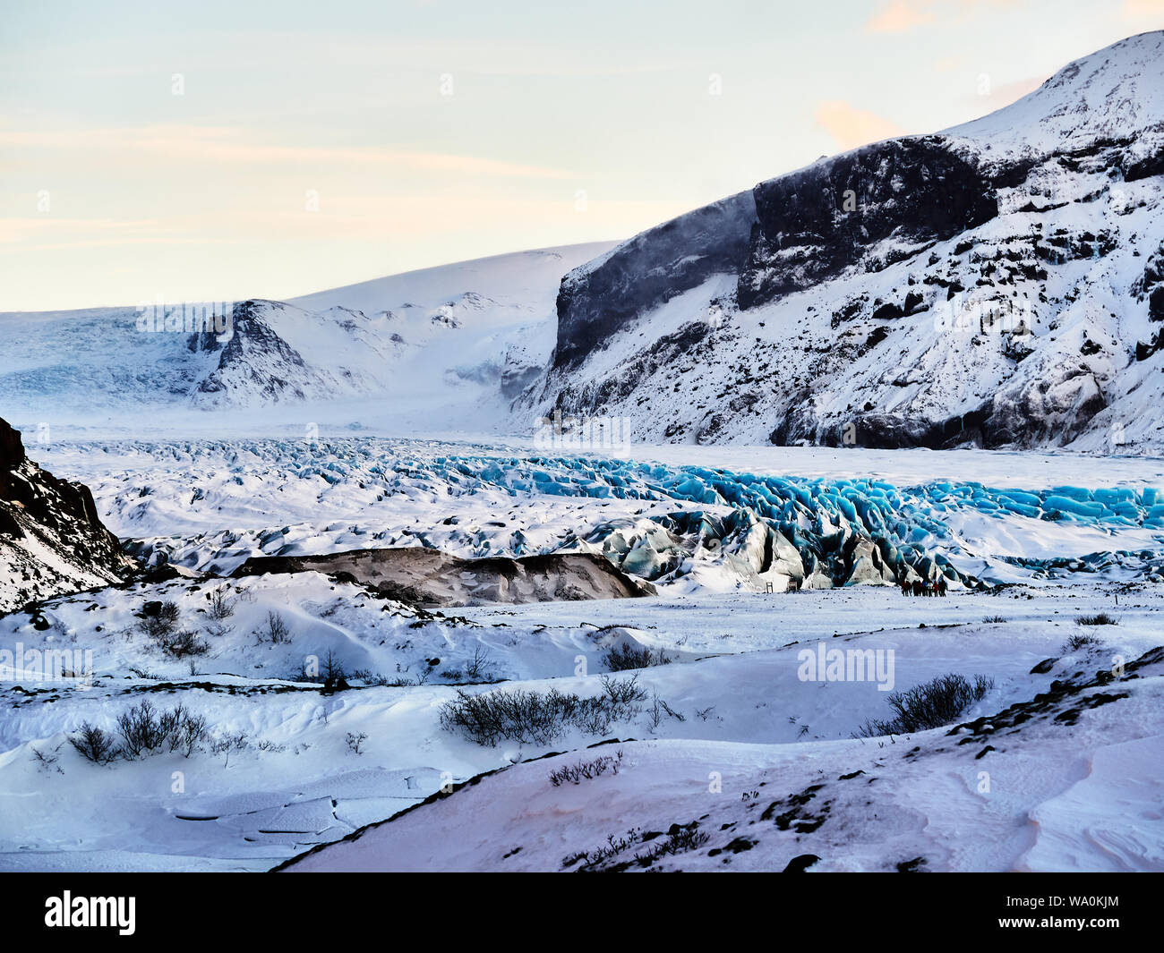 Übersicht über den Vatnajökull Gletscher Stockfoto