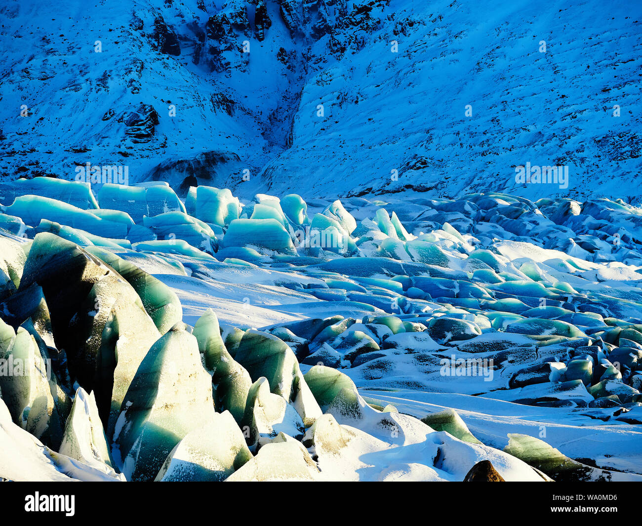 Übersicht über den Vatnajökull Gletscher Stockfoto