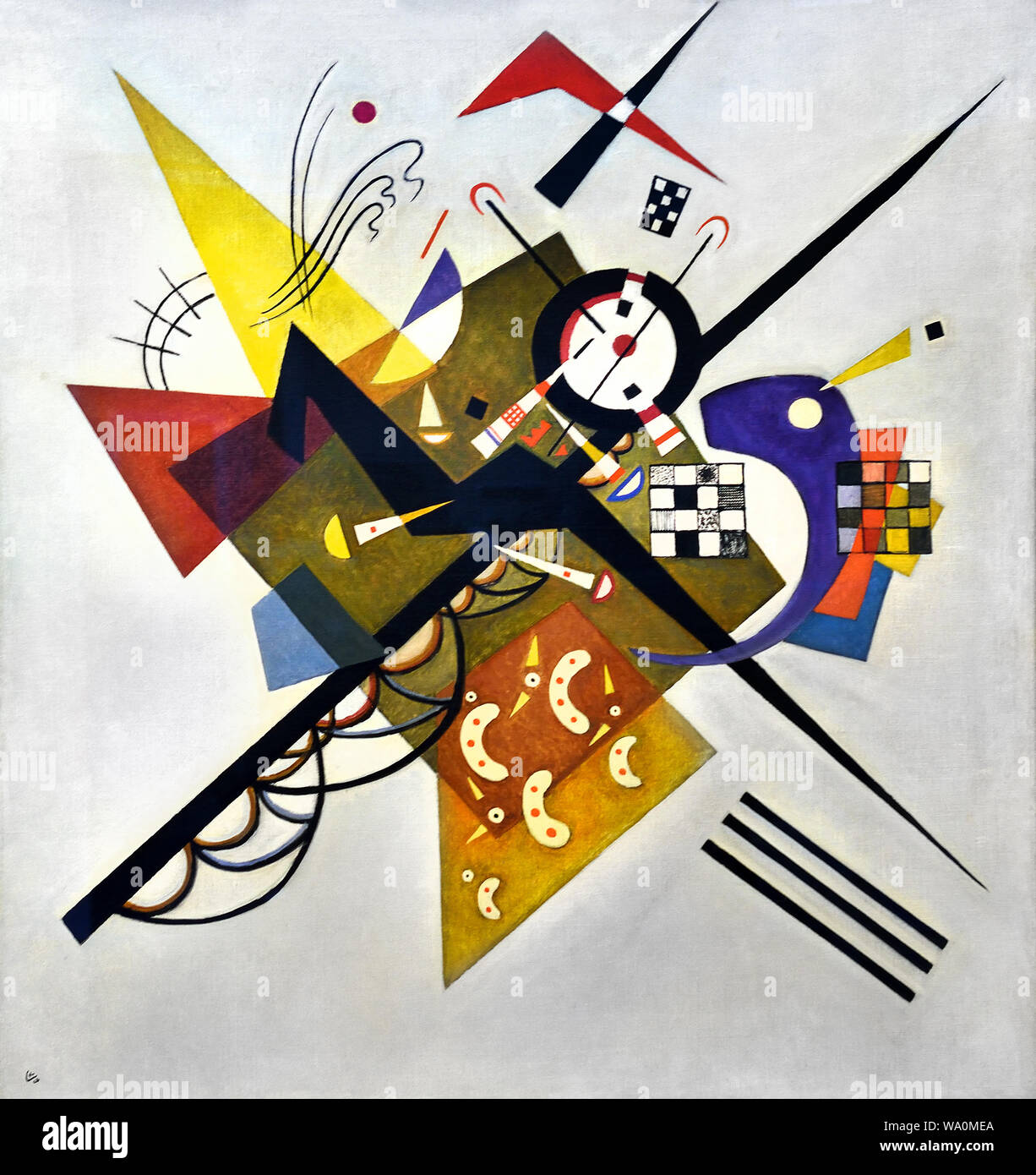 Auf Weiss II 1923 Wassily Kandinsky 1866 - 1944 Russland Russische Föderation Stockfoto