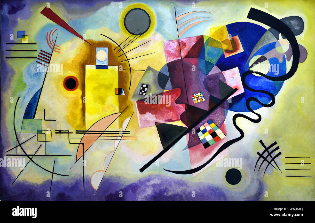 Gelb Rot Blau 1928 Wassily Kandinsky 1866 - 1944 Russland Russische Föderation Stockfoto