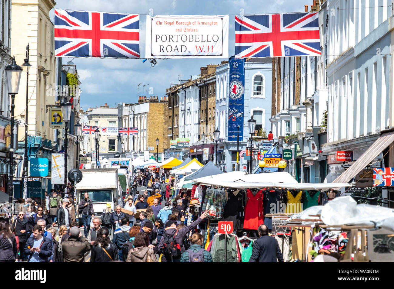 Portobello Market, Notting Hill, London - UK Stockfoto
