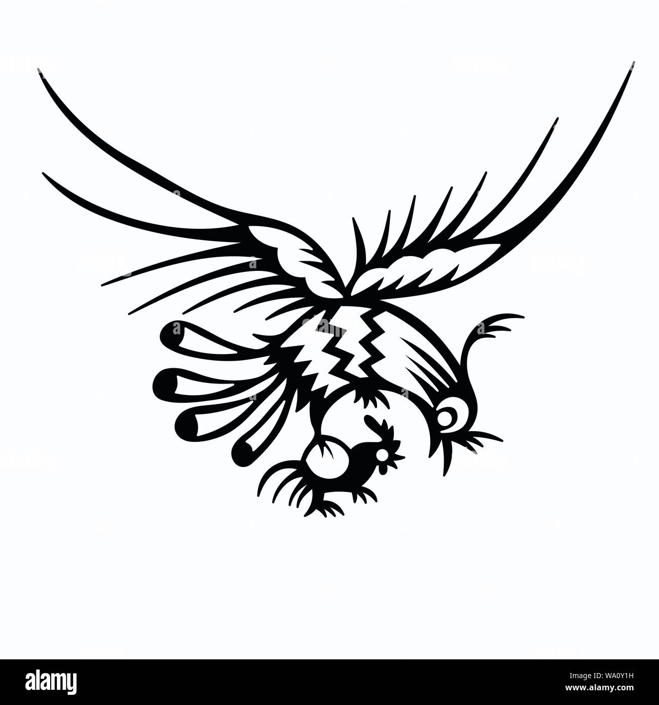 Vector Illustration eines Vogels Stock Vektor