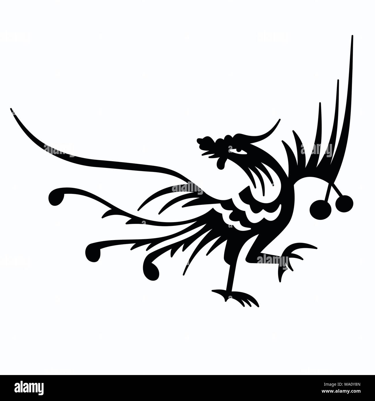 Vector Illustration eines Vogels Stock Vektor