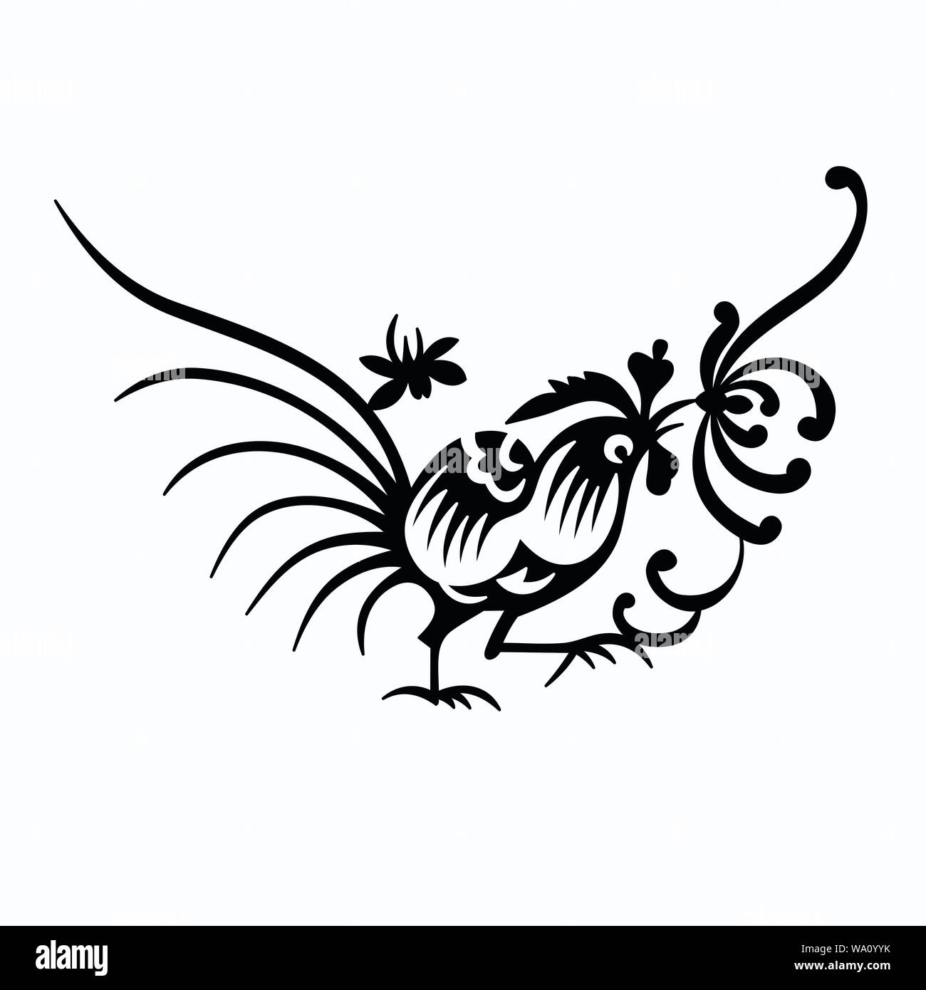 Vector Illustration eines Vogels Stock Vektor