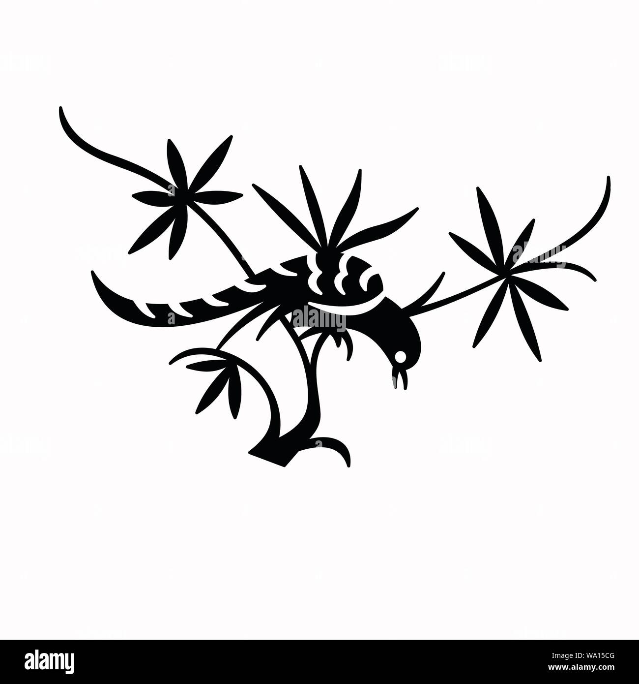 Vector Illustration eines Vogels Stock Vektor