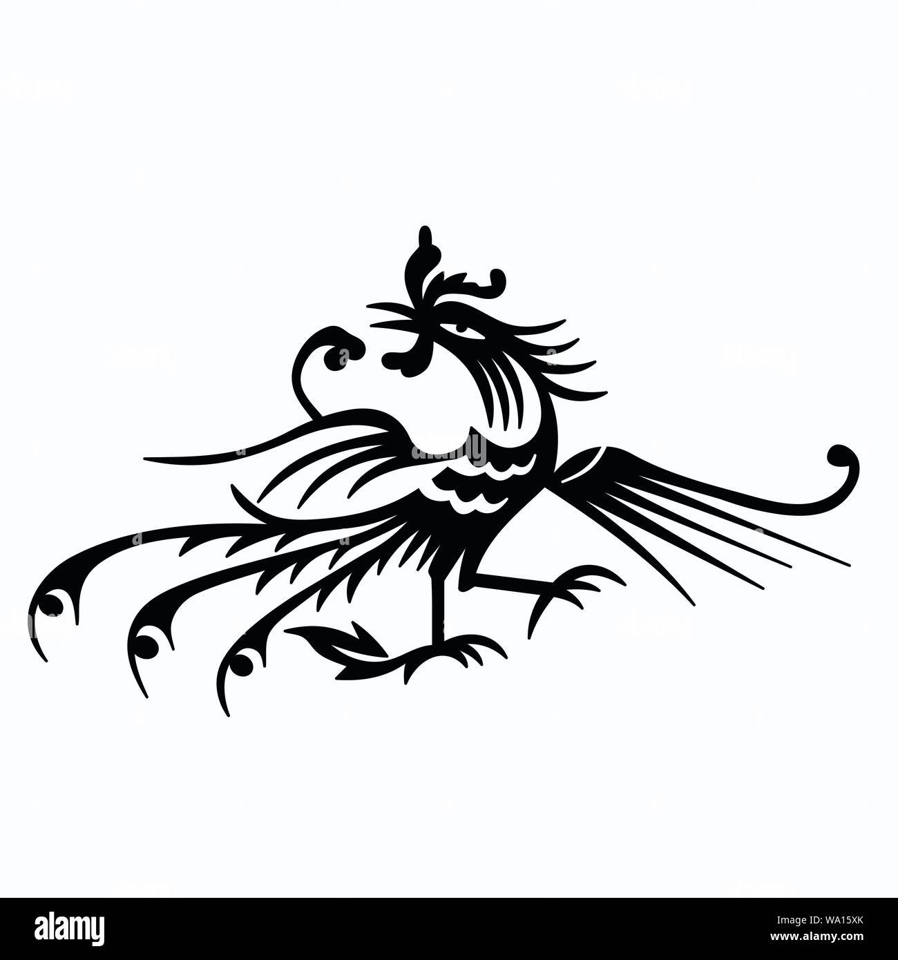 Vector Illustration eines Vogels Stock Vektor