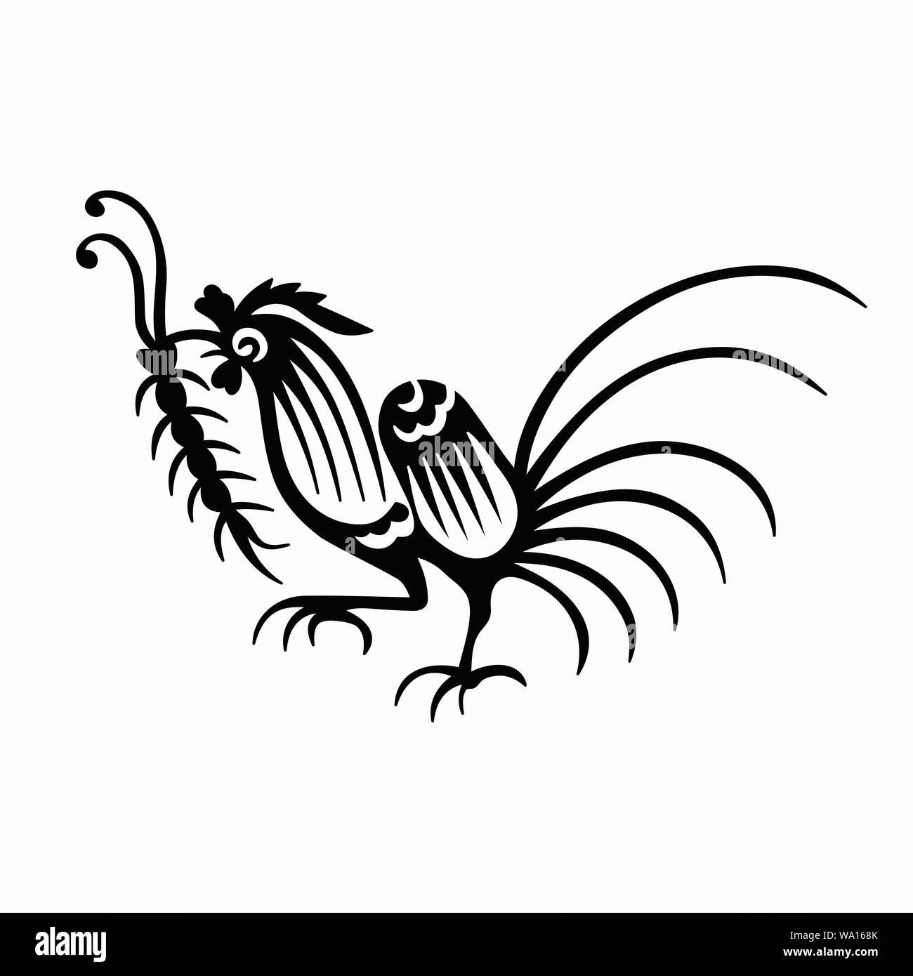 Vector Illustration eines Vogels Stock Vektor