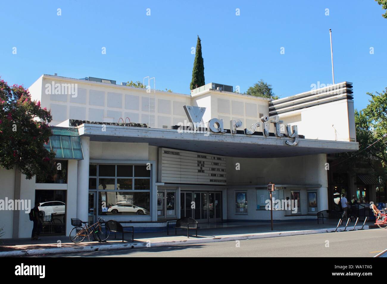 Varsity Theater, Davis, Kalifornien Stockfoto