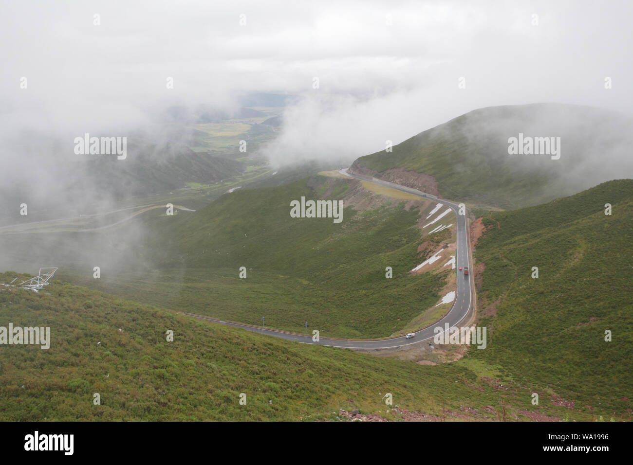 Die Bergstraße Stockfoto