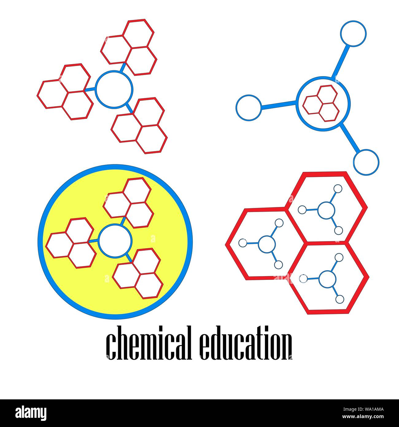 Vektor Labor, chemischen, medizinischen Test Logo, Symbol. Farbenfrohe, moderne Design Stock Vektor