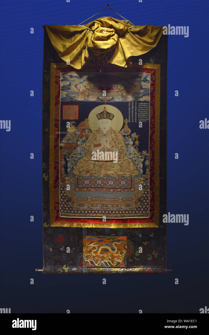 K'o-ssu große Mitgefühl französischen König Thangkas (Ming) Madame wie Stockfoto