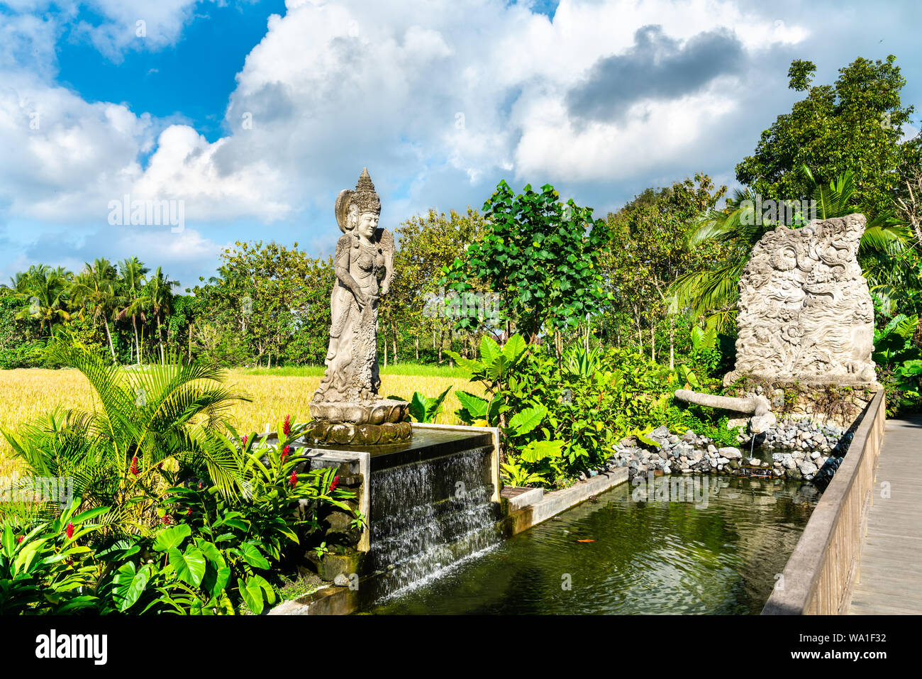 Statuen in den Affenwald von Ubud auf Bali, Indonesien Stockfoto