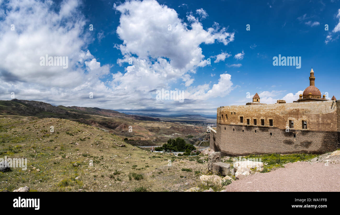 Dogubayazıt, Türkei, Naher Osten: Die ishak Pasha Palace, ein halb zerstörten Palast und administrative Komplex der Osmanischen Periode von 1685 bis 1784 gebaut Stockfoto