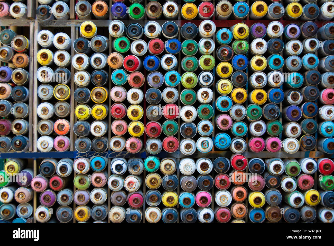 Spray paint Tube pattern Stockfoto