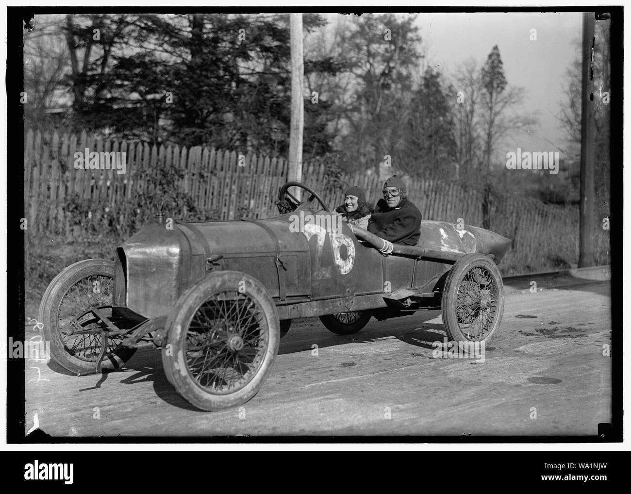 BLEVINS, MISS ELEANOR. Filmstar, FLIEGERIN, AUTO FIEND Stockfoto