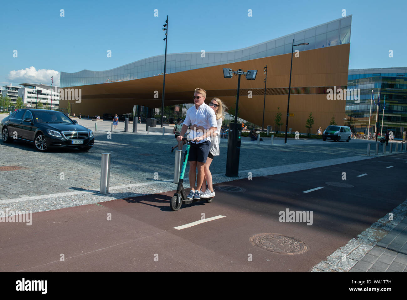 Zentralbibliothek Oodi Helsinki, Helsinki, Finnland Stockfoto